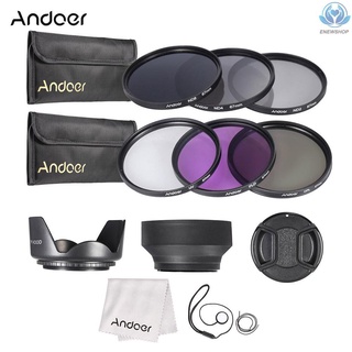 【enew】Andoer 67mm Lens Filter Kit UV+CPL+FLD+ND(ND2 ND4 ND8) with Carry Pouch / Lens Cap / Lens Cap