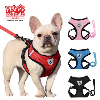 Pet Harness With Leash Set Walking Puppy Harness and Leash Pets Dog Cat Adjustable Breathable Vest
