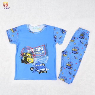 [J.J.SHI]Boy's sleepwear soft fiber comfortable sleep kids tokong car's design children's(cod)