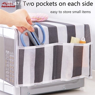 ☾☫HW Grease Proofing Storage Bag Kitchen Accessories Double Pockets Dust Covers Microwave Cover Oven