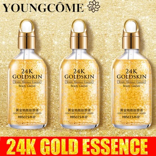 YOUNGCOME 24K Gold Serum Essence Hyaluronic Acid Serum Anti-wrinkle Nicotinamide Face Serum Essence