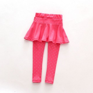 Girl Baby Legging Polka Dots Pants Kid Child Trousers (7)