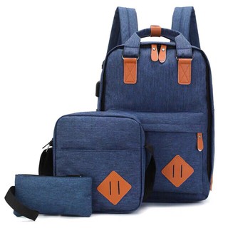 School Backpack 3in1 korean Bag
