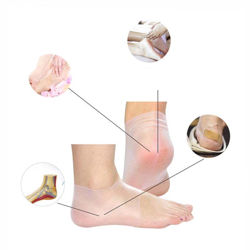 Silicone Heel Protector Sleeve Heel Foot Relieve Pain (1)