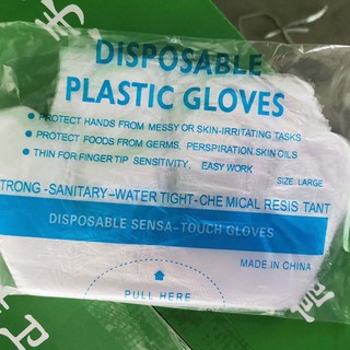 100Pcs/Pack High Quality Disposable Plastic Gloves