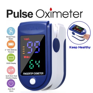 Portable Finger Pulse Oximeter Finger Clip Oximeter TFT Color Screen Oximeter Heart Rate Pulse Monitor