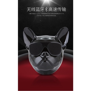 [Manila spot] High Quality French Bulldog Bluetooth Speaker Dog Head Audio Super Bass Outdoor (9)