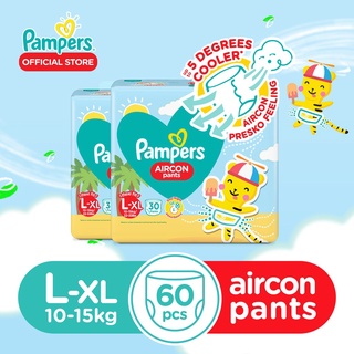 ∈۞Pampers Aircon Diaper Pants Large 30s x 2 packs