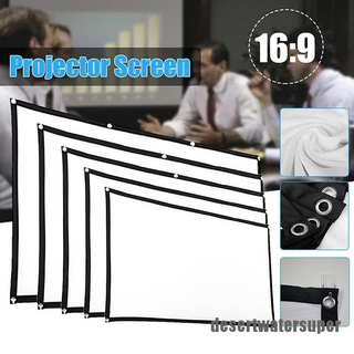 TodaySuper 16:9 Portable Foldable Projector Screen HD Home Theater Outdoor Camping 3D Movie