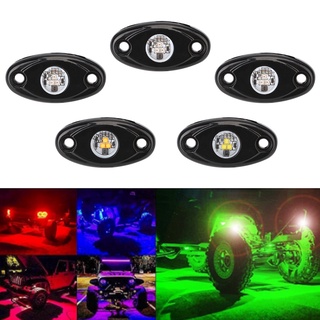 Led Rock Lights Waterproof Underbody Glow 2 Pods Underglow Led Neon Lights Trail Rig Lamp For Jeep Atv Suv Offroad Car Truck Boat
