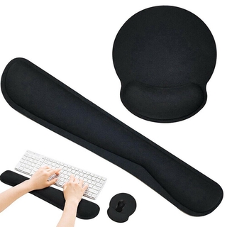 Keyboard Wrist Rest and Mouse Pad with Wrist Support, Memory Foam Set