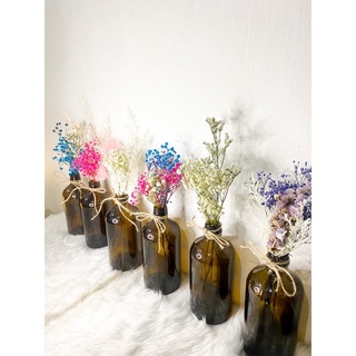 DRIED FLOWERS WITH 500ML AMBER BOTTLE PROMO
