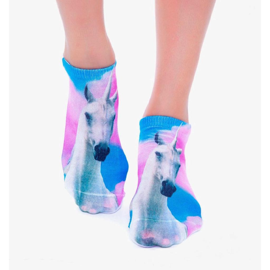 [24Hs Delivery] 3D Unicorn Print Casual Low Cut Ankle Socks Cotton Animals (5)