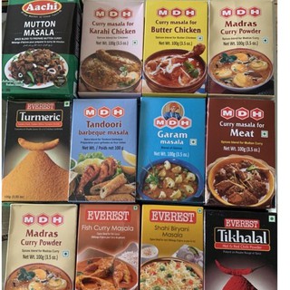 MDH Everest Aachi Madras Curry Garam Masala Biryani Mutton Masala Indian Curry Spices
