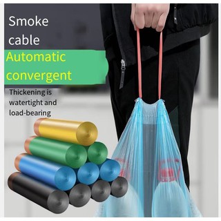 Draw rope garbage bag 15 household automatic garbage bag large thick kitchen garbage collection bag