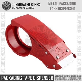 Starbox Metal Tape Dispenser Sealer Cutter 2 inches Hand Held Packaging Tape Dispenser