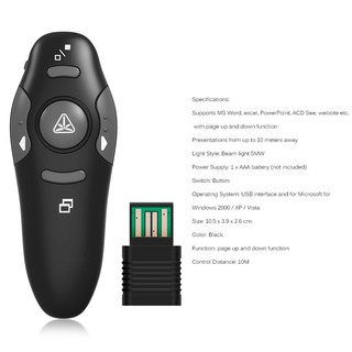 allbuy] 2.4G Wireless Remote Control USB Laser Pointer Clicker Pen