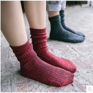 Set of 2 Winter Limited Candy Color Long Sock For Women/COD