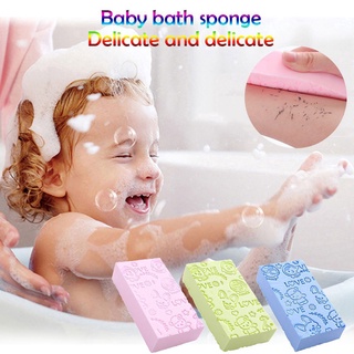 ♕♛☇Bebe Buku Adult Kid Soft Exfoliating Body Skin Bath Shower Spa Brush Washing Sponge Pad