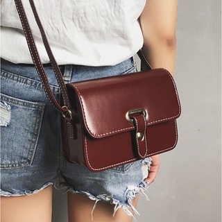Nana Korean Shinny Leather Vintage Shoulder Sling yazi Bag #2763