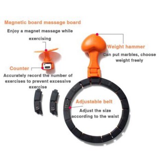 Hula Hoop Removable Hula-Hoop Thin Waist Fitness Equipment Circle Massage Foam (6)