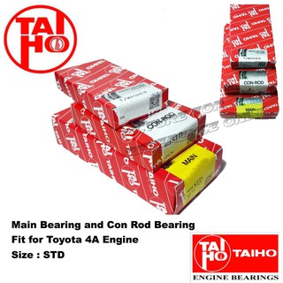 TAIHO Main Bearing and Con rod Bearing Set (STD) For Toyota 4A engine