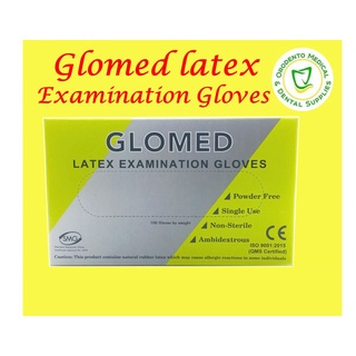 Orodento Glomed Latex Examination Gloves Large & Medium,Small 100Pcs by weight