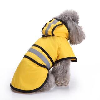 ☊Dog Raincoat Hooded Slicker Poncho For Small To Large Dogs Puppies Lightweight Rain Jacket Waterpro