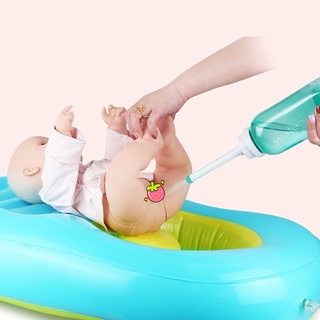 Portable Inflatable Baby Folding Wash Ass Tub Infant Shampoo Hair Washing Tray Tub with