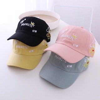 Children's Sun Hats Baseball Caps for Kids Embroidered Outdoor Sun Protection Hats