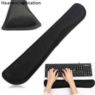 [HeavenDenotation] Black Gel PC Keyboard Platform Hands Wrist Rest Support Comfort Pad useful (1)