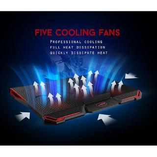 COOLCOLD Notebook PC Cooler Laptop Cooling Pad Stand Air Cooled LED Fans 2 USB Port for 12-17 Laptop (4)
