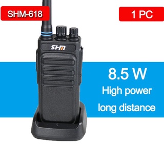 SHM True 8.5W high-power walkie talkie for two-way radio 10km 4800mah Professional walkie-talke CB H