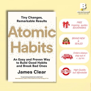 atomic habits Atomic Habits by James Clear (Paperback) FREE BOOKMARKS
