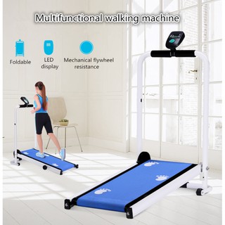 Mechanical treadmill folding mute household small simple weight loss fitness equipment