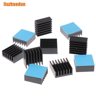liuzhuodun> 10Pcs 14*14*6Mm Black Aluminum Radiators Heatsink With Thermal Pad