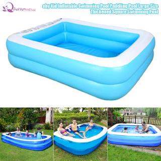 #COD# 2 Layer (L) 110x (W) 88x (H) 33cm-Inflatable TWO-Ring Swimming Pool（Suitable for 1 person） (1)