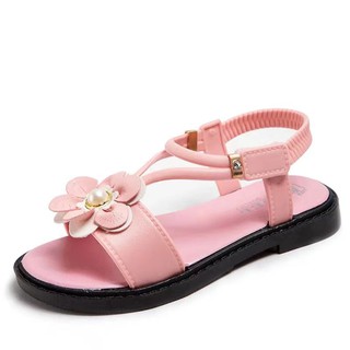 【Smile】 New Girls Heels Sandals Casual Fashion Cute Comfortable Beach Sandals For Kids