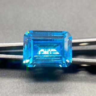 Natural Aquamarine Rectangular Chamfering Car Flat Cut Jewelry Accessories Ring Necklace Jewelry Bar