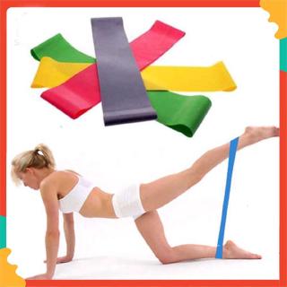 Resistance Band Loop Yoga Pilates Home GYM Fitness Exercise Workout Training