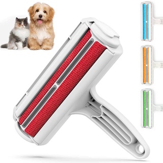 2 Way Pet Hair Remover Lint Roller Removes Hairs Cats and Dogs from Furniture Sofa Clothes Convenient Cleaner Animal Fur Brush