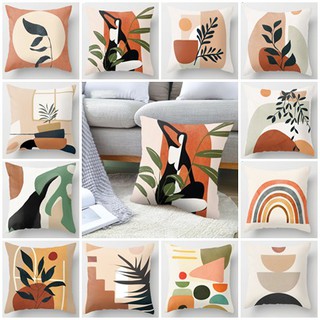Nordic Print Pillowcase Throw Super Soft Pillow Case Cushion Cover Abstract Pattern 45*45cm