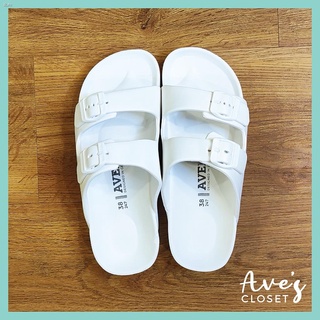 [wholesale]*mga kalakal sa stock*◕[Aves Closet] AVERY Birkenstock Inspired 2 STRAPS Slippers Sandals (3)