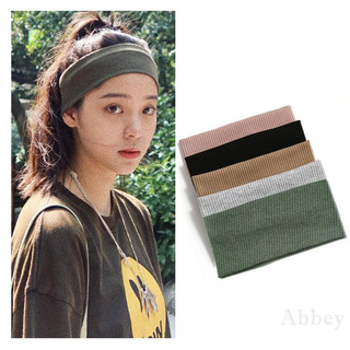 [Abbey] Stretchy Soft Headband Running Lightweight Elastic Exercise Band Women Sports Gym Stretchy Headbands