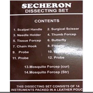 Secheron dissecting set