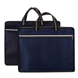 Document Bag Oxford Cloth Briefcase PU Leather File Bag (3)
