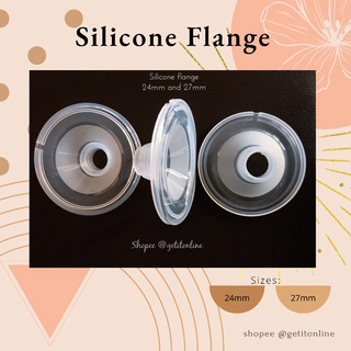 1 piece 24mm / 27mm silicone flange for handsfree cup breast pump