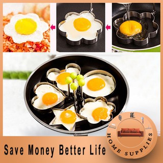 【Better Life】Stainless Steel Fried Egg Omelet Creative Poached Egg Mold KItchen Tool