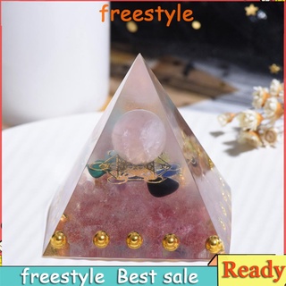 Crystal Energy Generator Orgone Pyramid Spirit Healing Orgonite Gem Stone