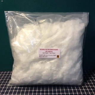 Baking Powder & Soda♝CAUSTIC SODA (LYE) FLAKES / SODIUM HYDROXIDE 1kg